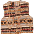 Chaleco vintage para hombre Acrílico a rayas beige medio