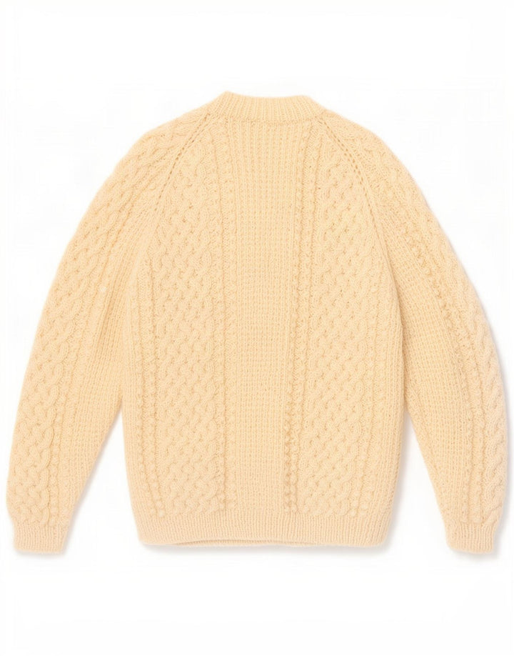 Vintage mujer Cardigan suéter Reino Unido 12 medio apagado blanco