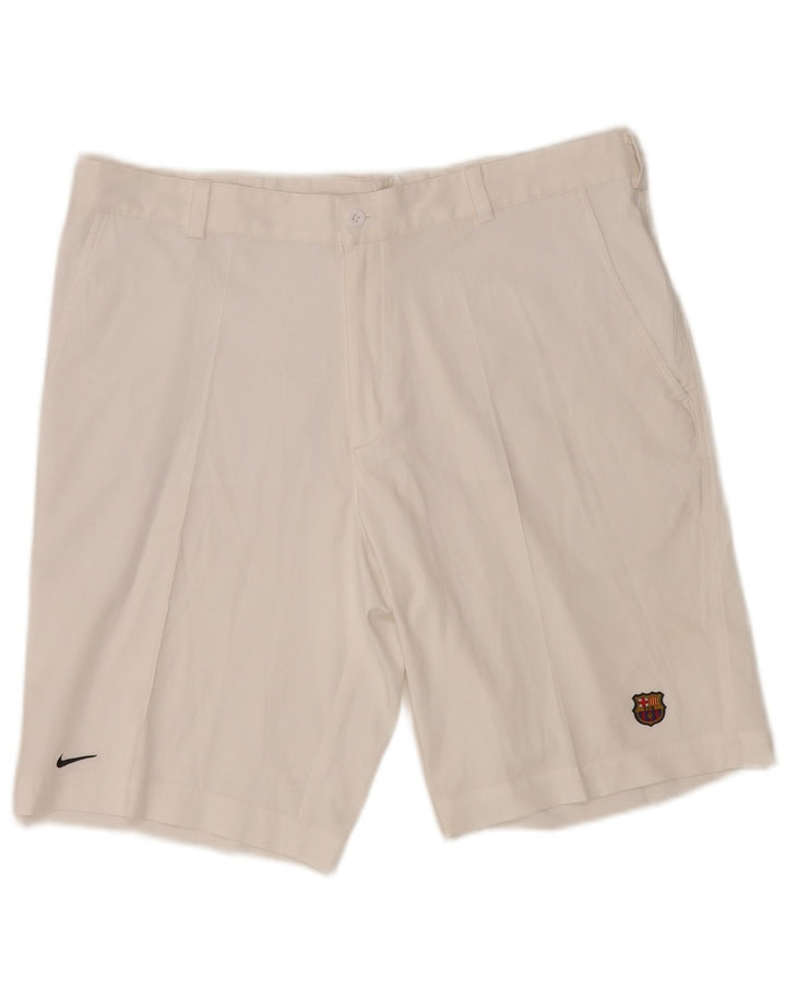 Pantalones cortos Nike Barcelona Chino para hombre W38 XL poliéster blanco