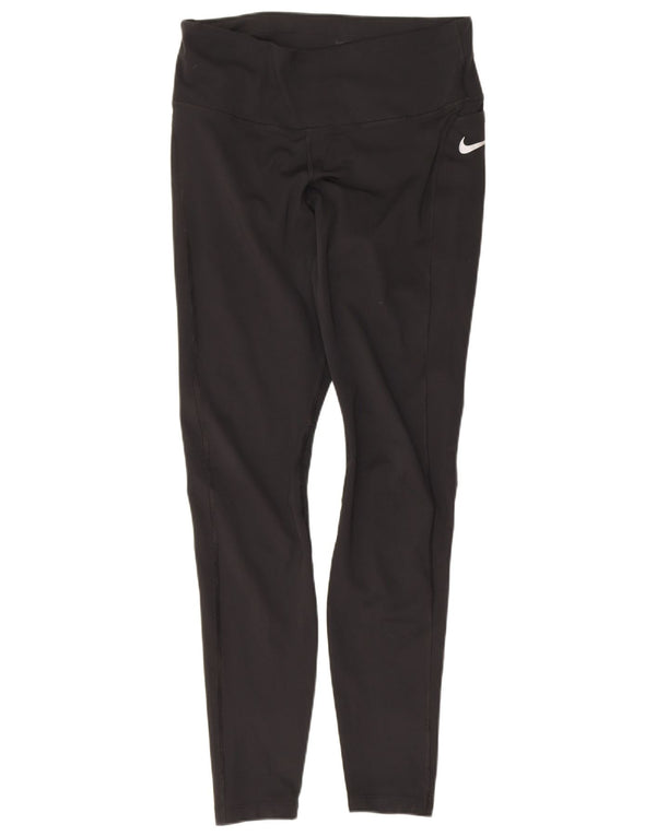 Nike Leggings Dri Fit para mujer UK 12 Mediano Negro Poliéster