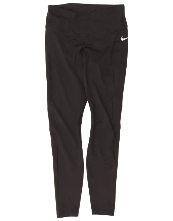 Nike Leggings Dri Fit para mujer UK 12 Mediano Negro Poliéster