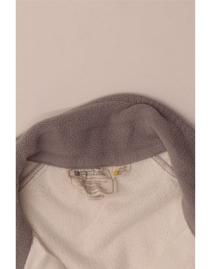 Jersey de forro polar con cremallera y cuello para mujer de Mountain Warehouse UK 40 Medium White