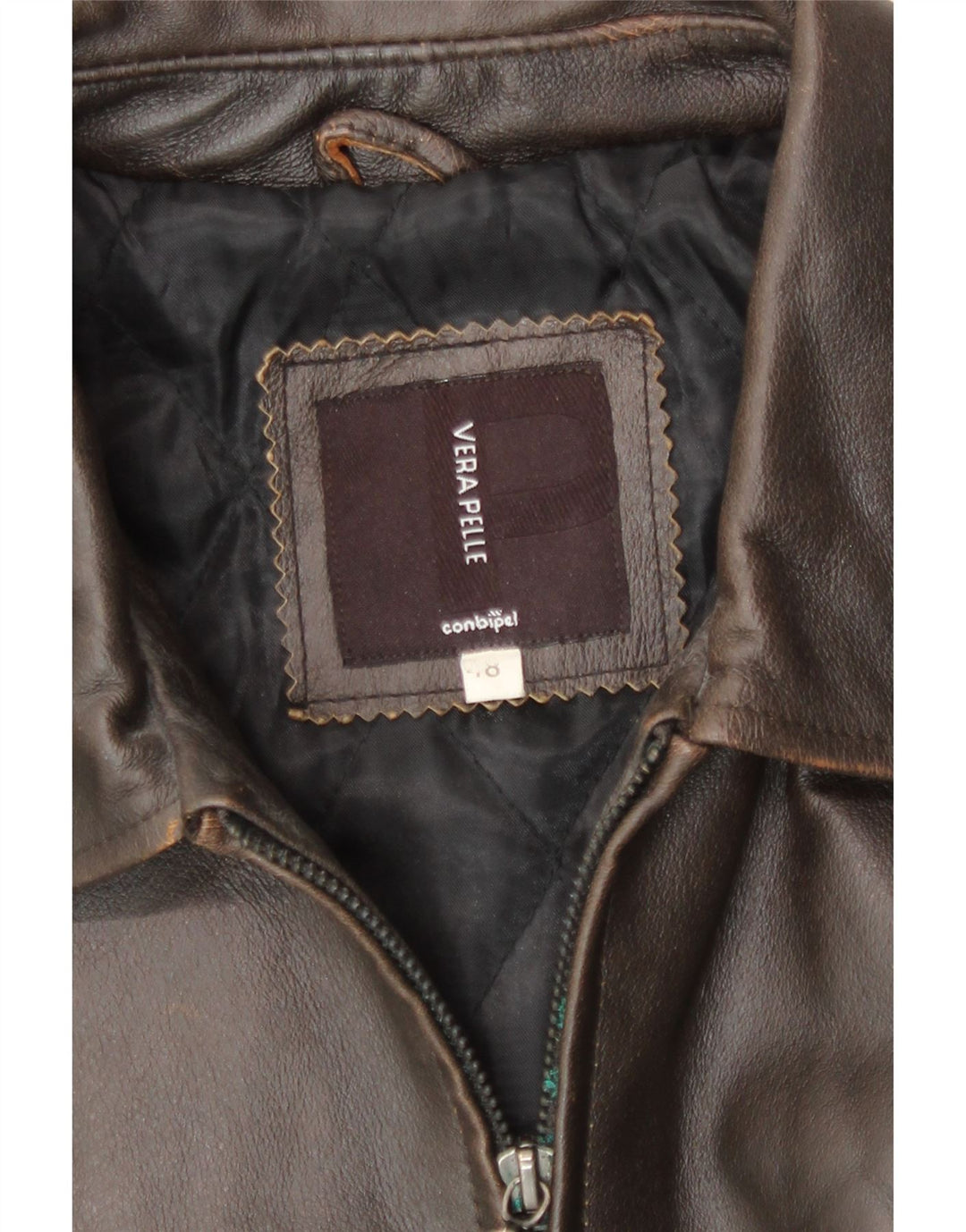 Conbipel Chaqueta De Cuero Hombre IT 48 Cuero Marrón Medio