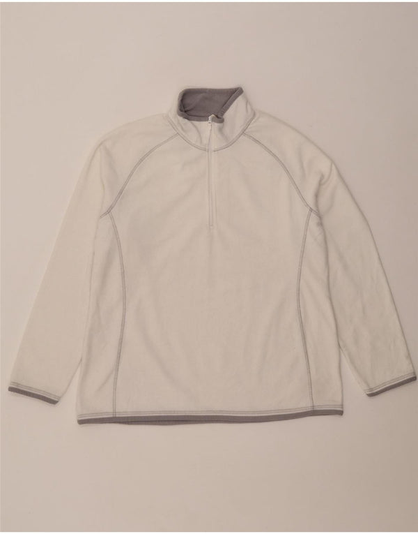 MOUNTAIN WAREHOUSE Jersey polar con cremallera y cuello para mujer UK 40 XL Poliéster blanco