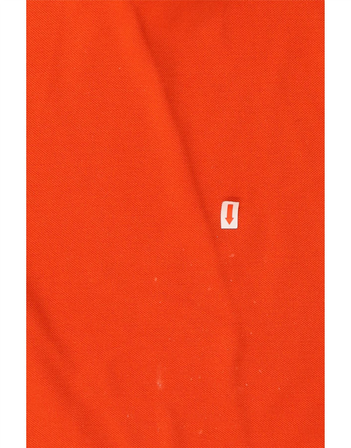 LACOSTE Polo para hombre talla 5 grande algodón naranja