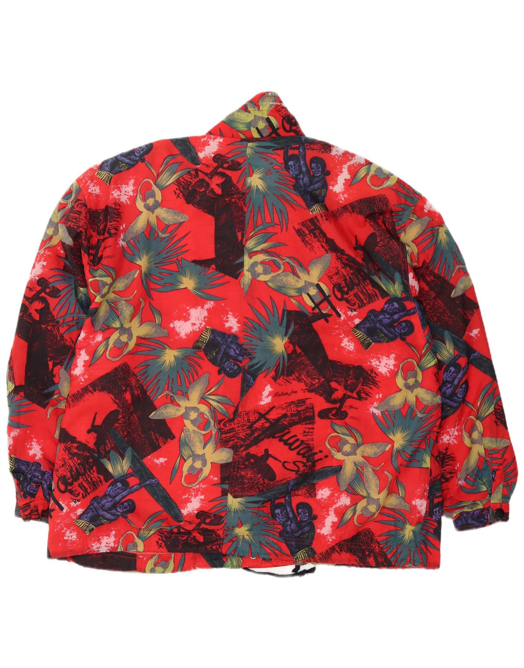 Gil Bret Chaqueta cortavientos de gran tamaño para mujer Reino Unido 14 Grande Rojo Floral