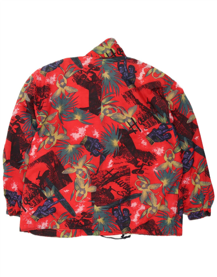Gil Bret Chaqueta cortavientos de gran tamaño para mujer Reino Unido 14 Grande Rojo Floral