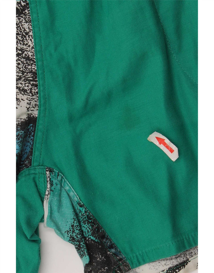 Vintage hombres pantalones cortos de natación pequeño algodón teñido anudado multicolor