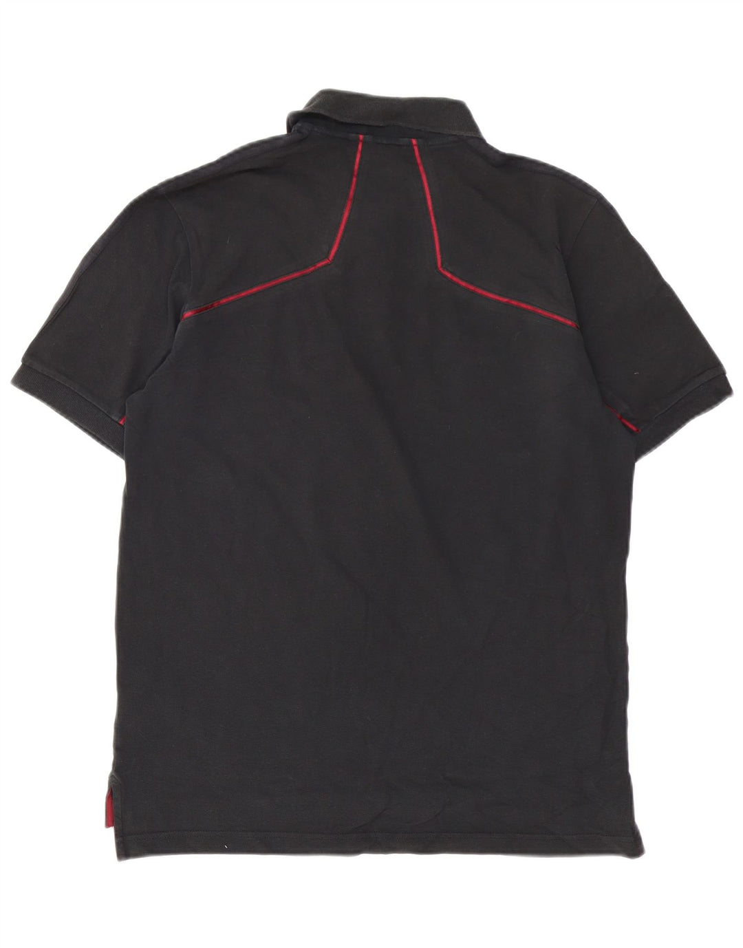 Polo Adidas Hombre Algodón Negro Mediano