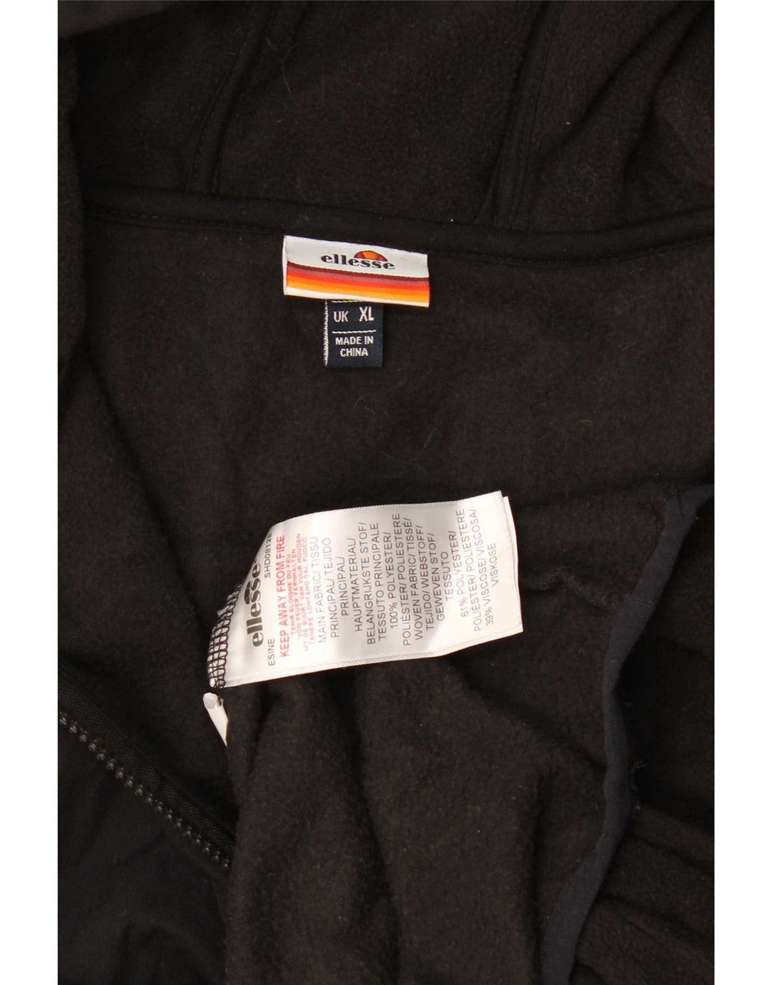 Ellesse Hombre Graphic Sudadera con capucha Jumper XL Poliéster negro
