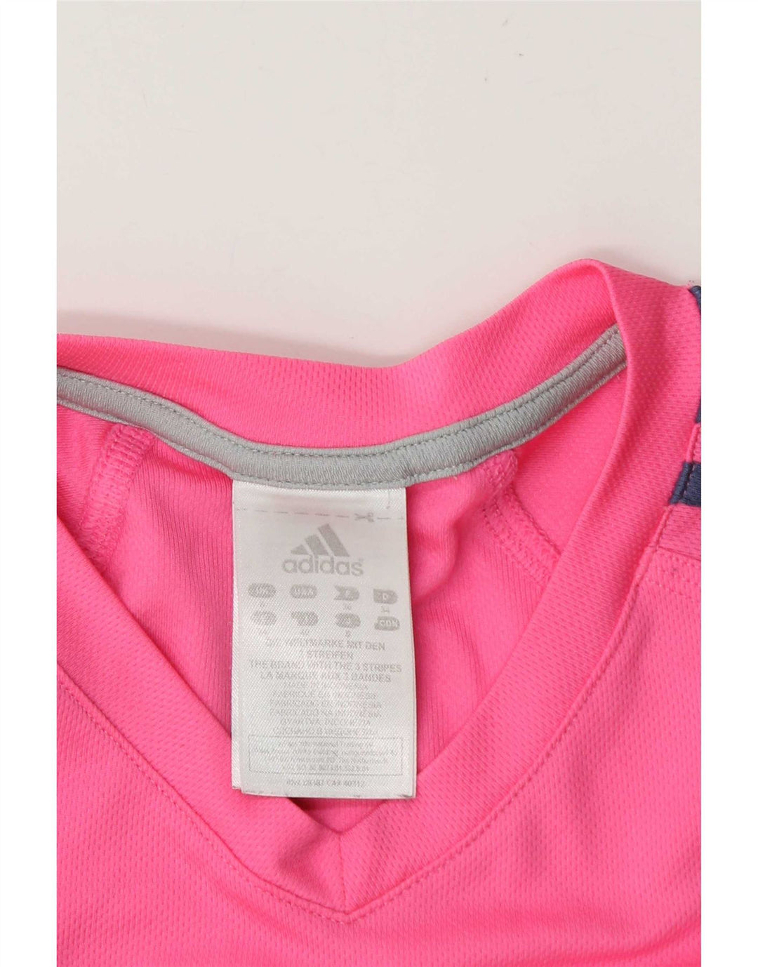 Adidas Camiseta Mujer Top UK 8 Small Rosa Poliéster