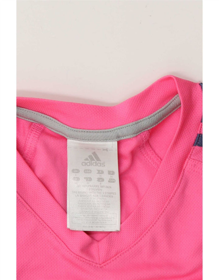 Adidas Camiseta Mujer Top UK 8 Small Rosa Poliéster
