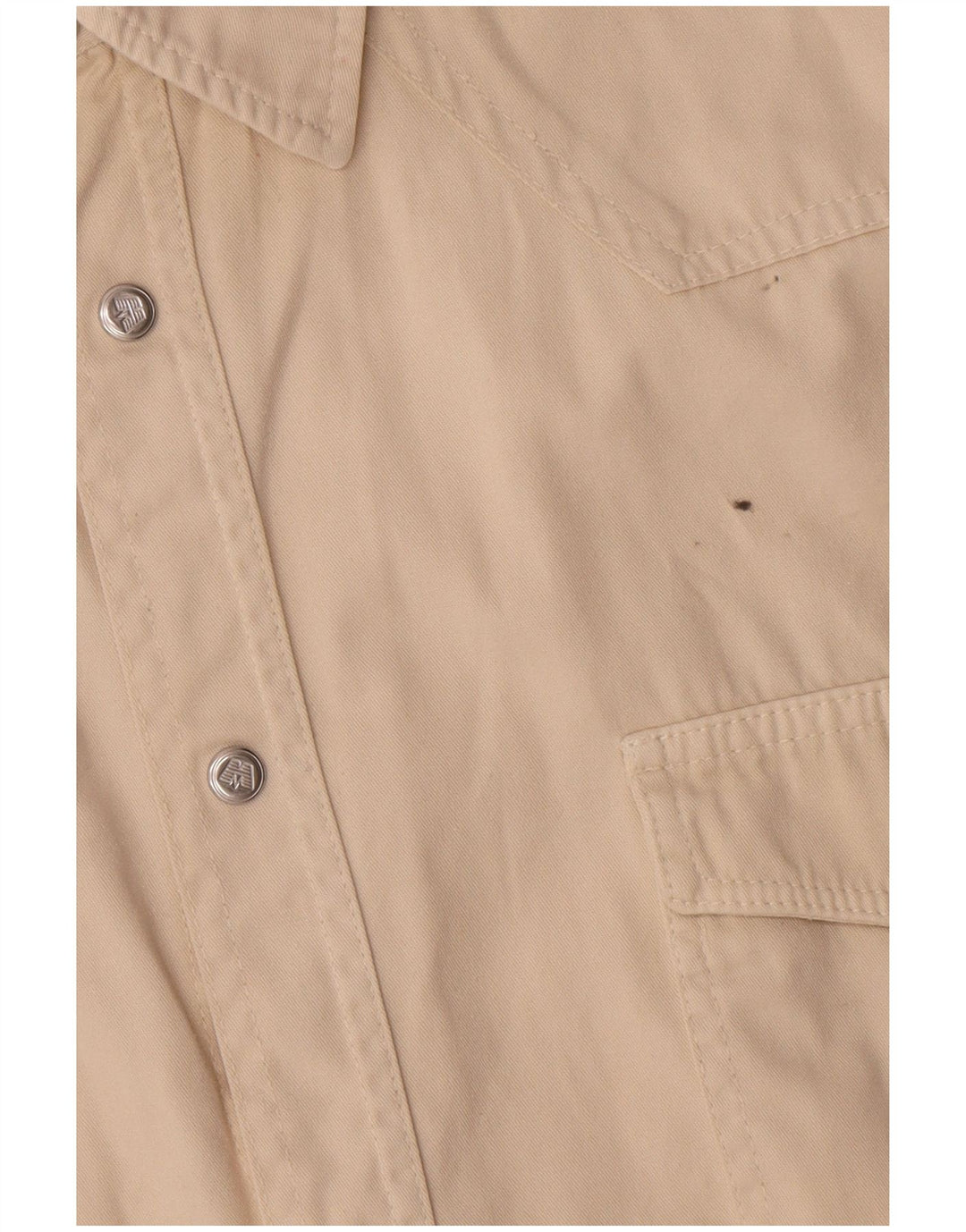 Camisa VINTAGE Hombre XL Algodón Beige