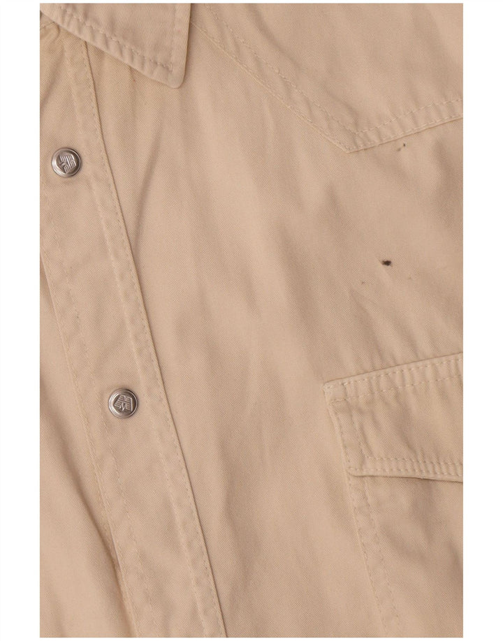 Camisa VINTAGE Hombre XL Algodón Beige