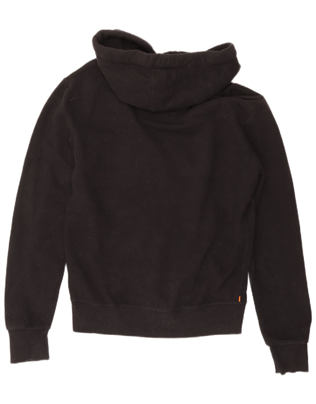 SUPERDRY Suéter con capucha y cremallera para hombre Algodón negro mediano