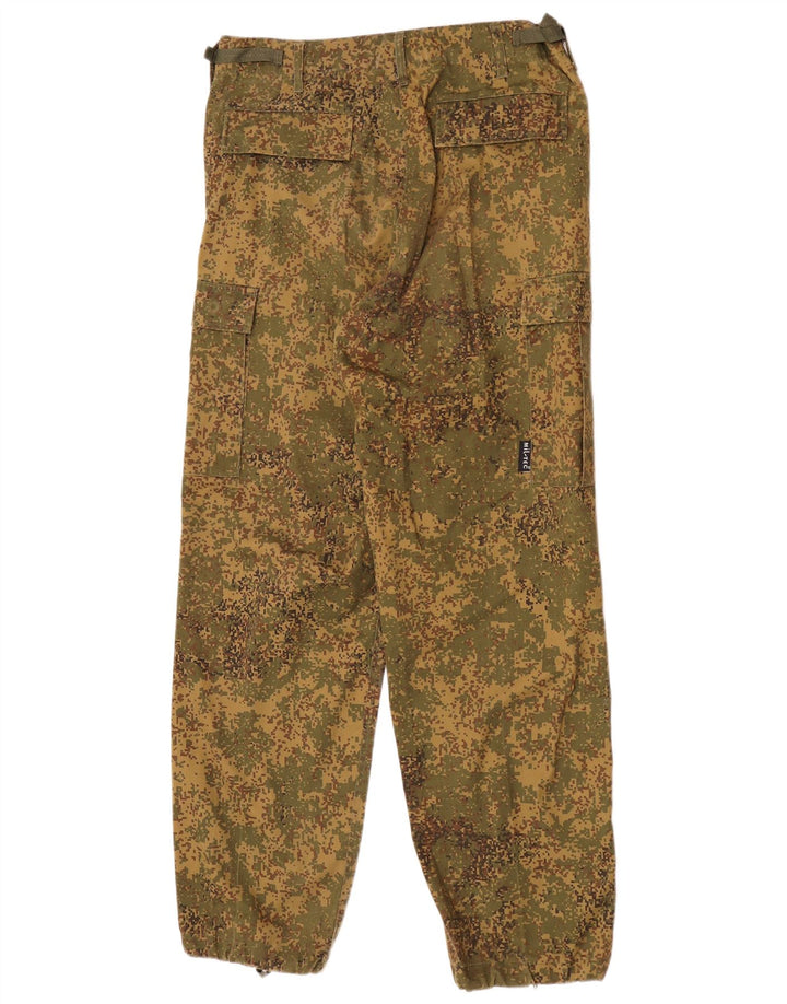 Mil-Tec Pantalones tipo joggers cargo para hombre mediano W32 L32 camuflaje caqui