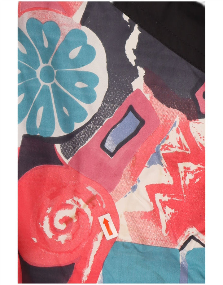 MAIER Chaqueta cortavientos de gran tamaño para hombre UK 6 XS Negro Floral