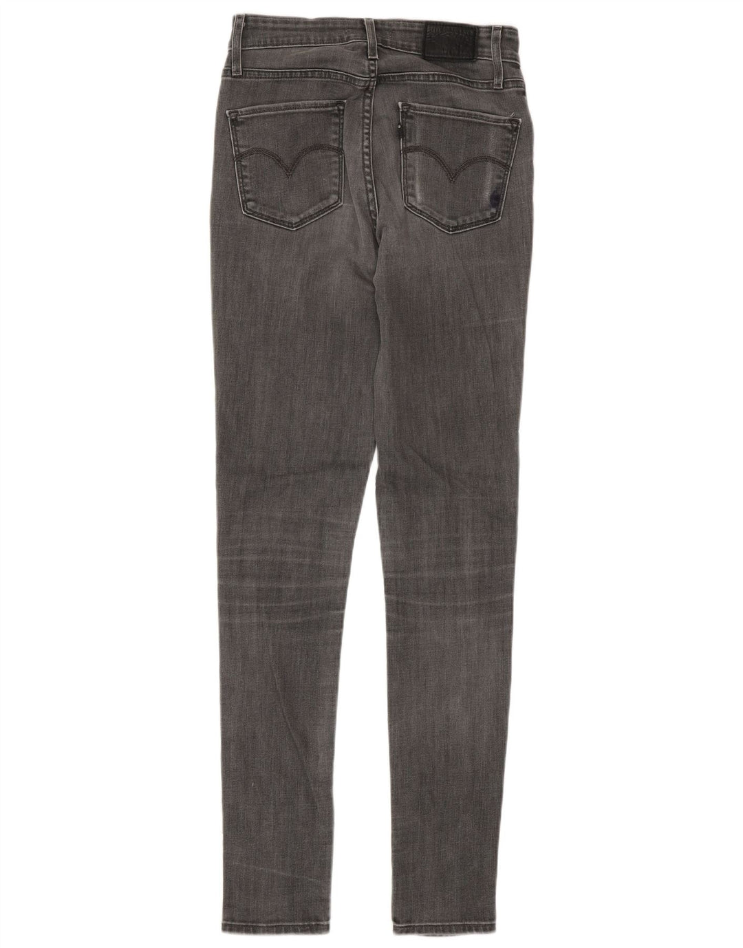 Vaqueros pitillo Levi's para mujer W26 L34 Algodón gris