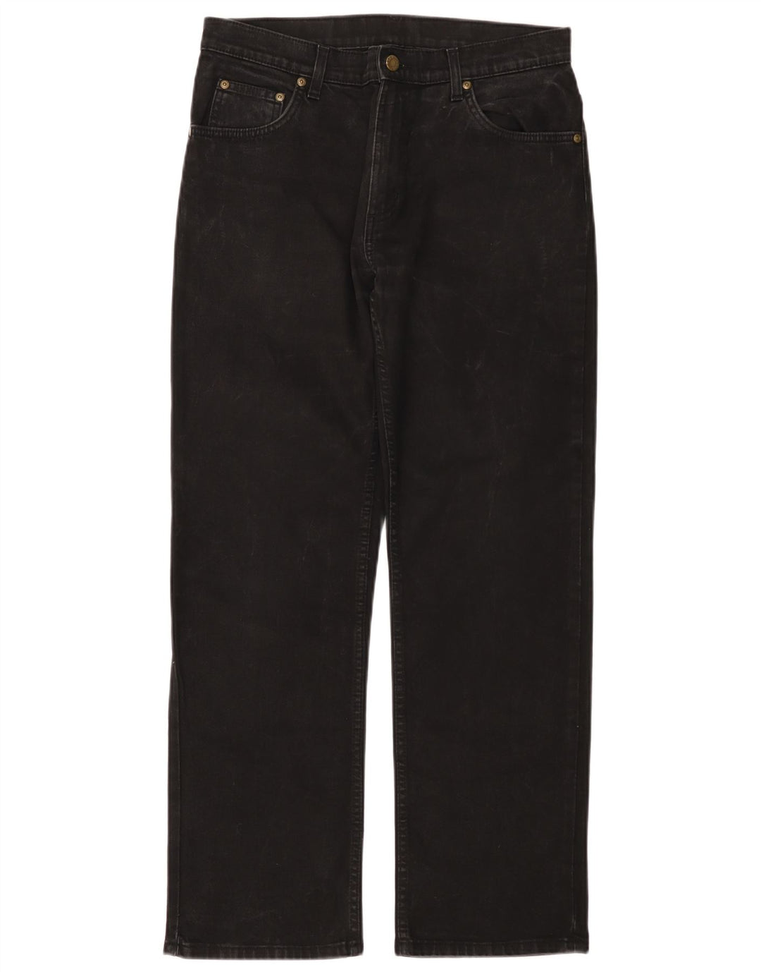 WRANGLER Vaqueros rectos de corte regular Hero para hombre W33 L30 Algodón negro