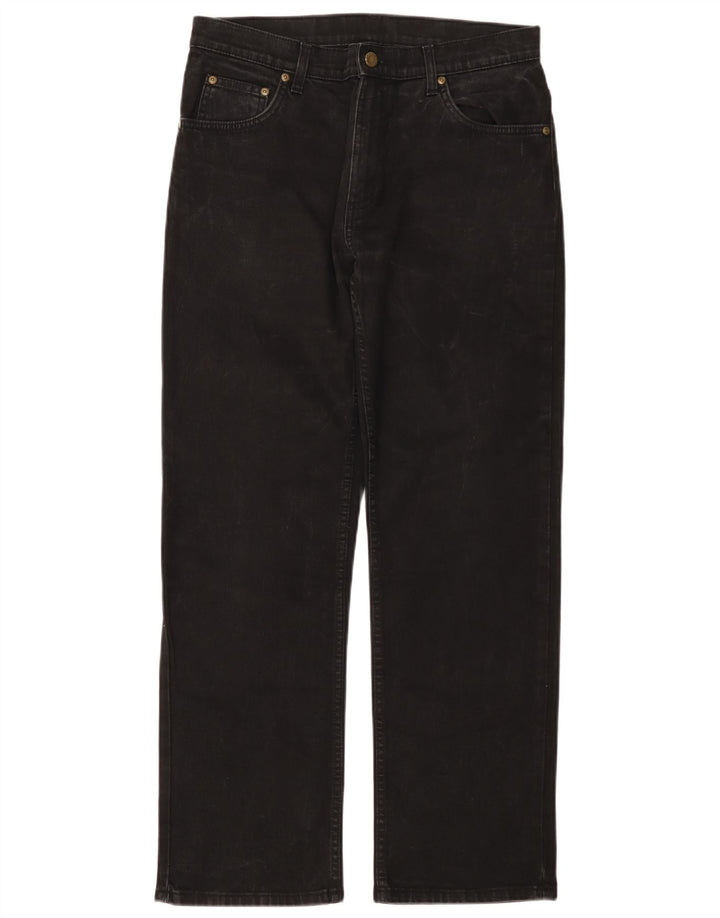 WRANGLER Vaqueros rectos de corte regular Hero para hombre W33 L30 Algodón negro