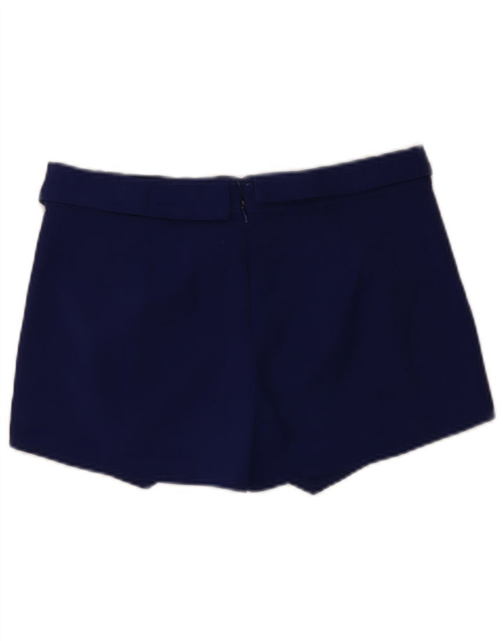 Zara Mujer Shorts Medium W28 Azul Marino Algodón