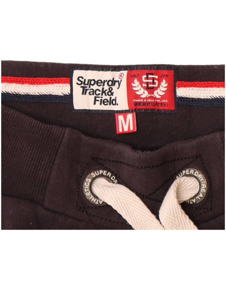 SUPERDRY Pantalones cortos deportivos gráficos para mujer UK 40 Algodón gris medio