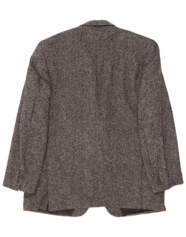 Burberry Chaqueta tipo blazer de 2 botones para hombre Reino Unido 40 Grande Lana moteada gris