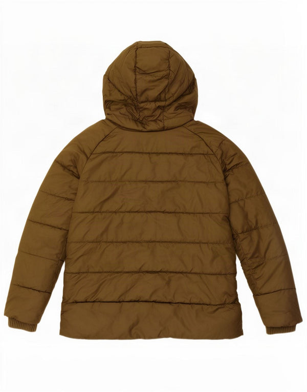Barbour Chaqueta acolchada extragrande con capucha para mujer UK 8 Small Poliéster verde