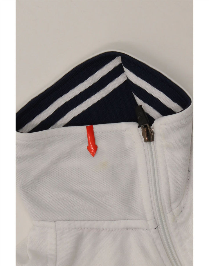 Asics - Chaqueta de chándal gráfica para niños, 7-8 años, color blanco