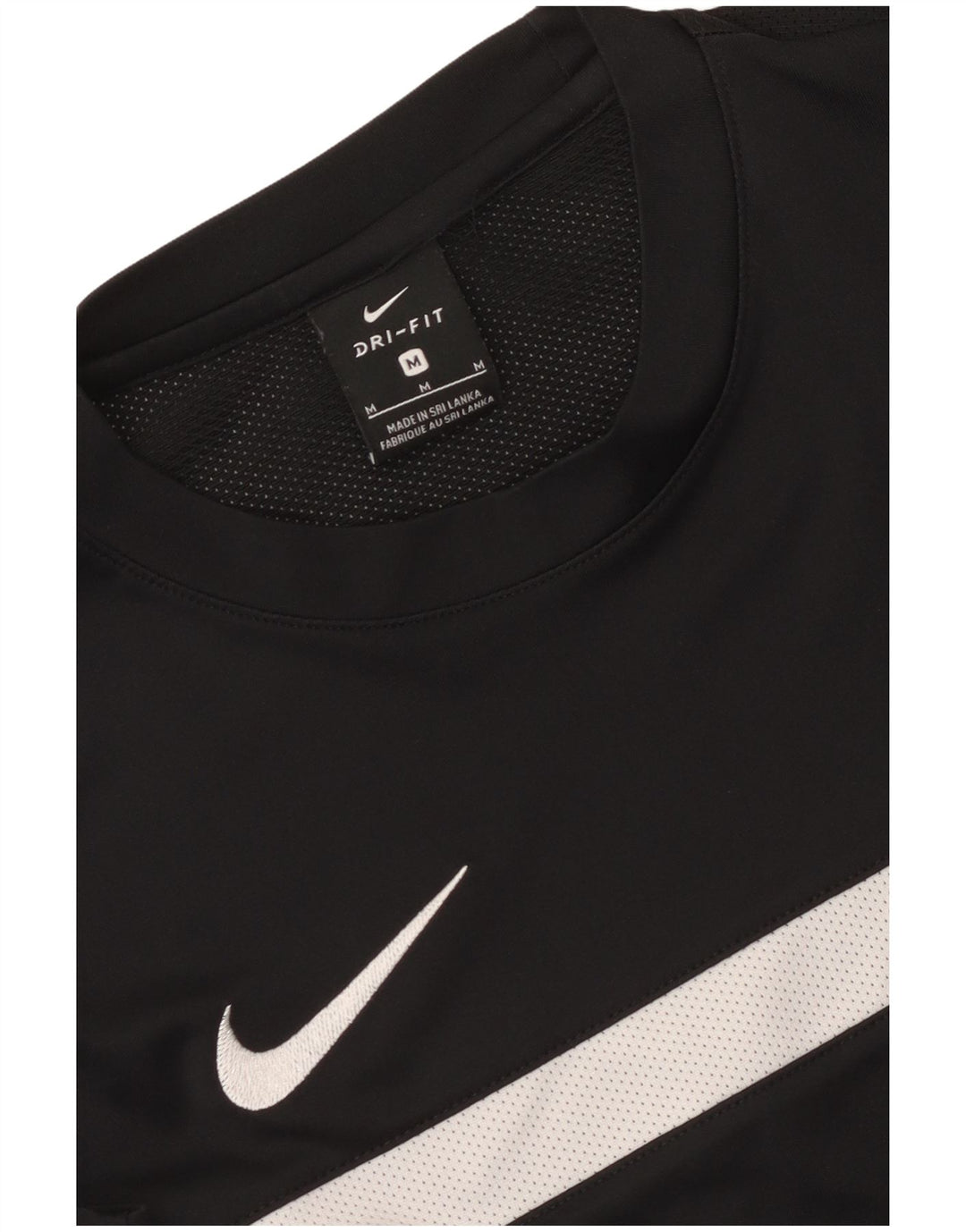 Camiseta Nike Dri Fit para hombre con bloques de color negro mediano