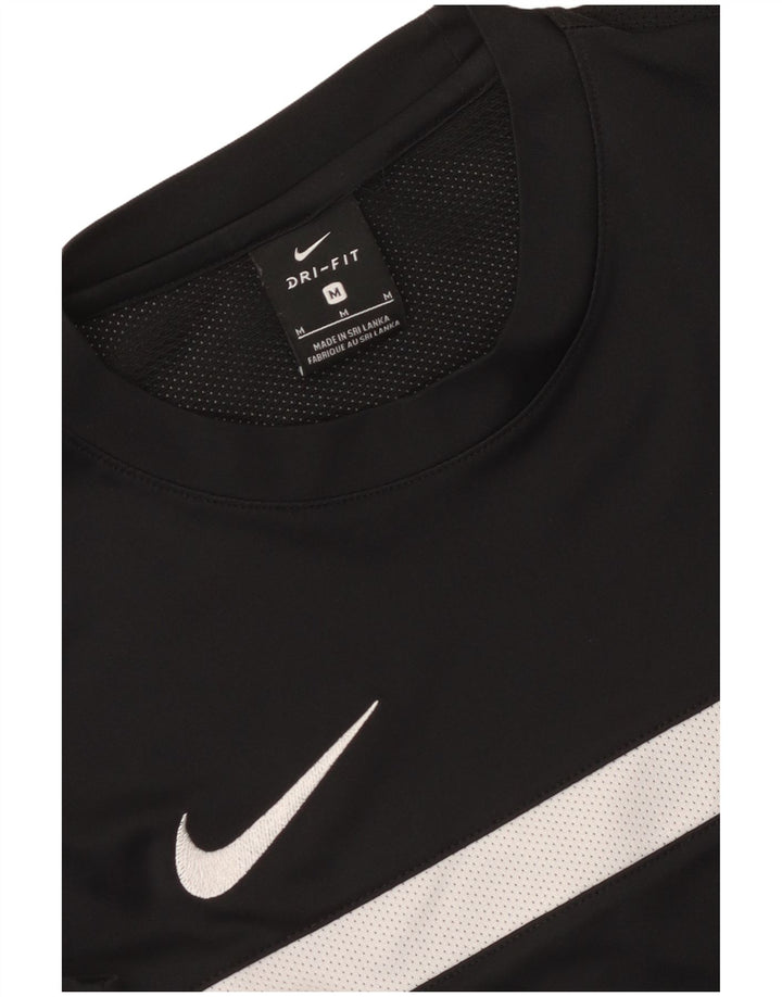 Camiseta Nike Dri Fit para hombre con bloques de color negro mediano