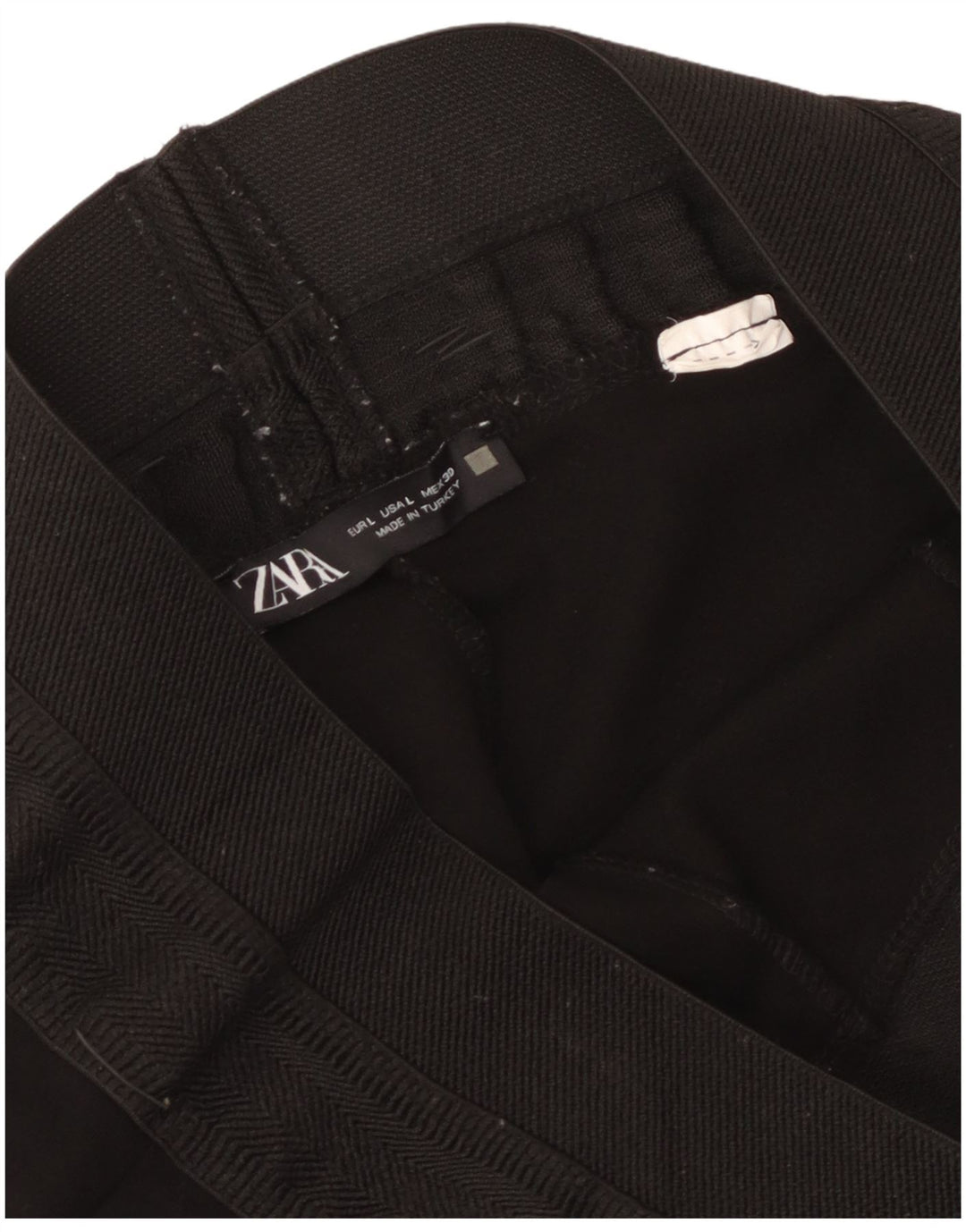 Zara Mujer Crop Leggings Reino Unido 44 Grande Negro