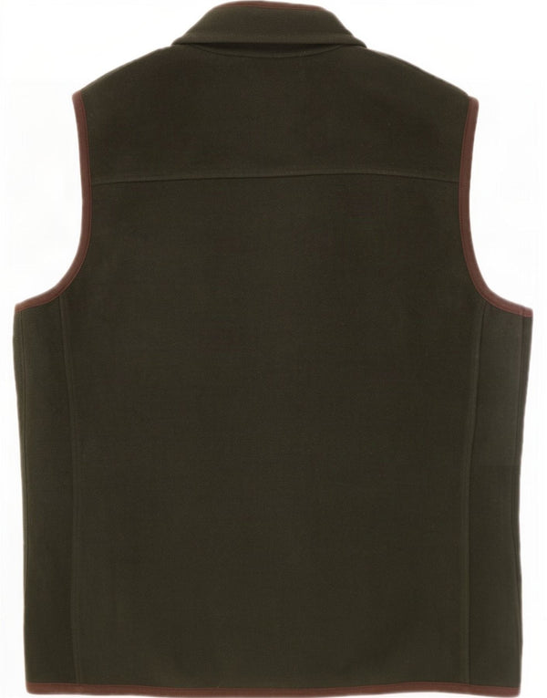 Luca D'altieri Chaleco polar para hombre IT 54 2XL Caqui Poliéster