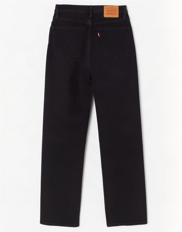 Vaqueros Levi's Ribcage Rectos Mujer W24 L27 Algodón Negro