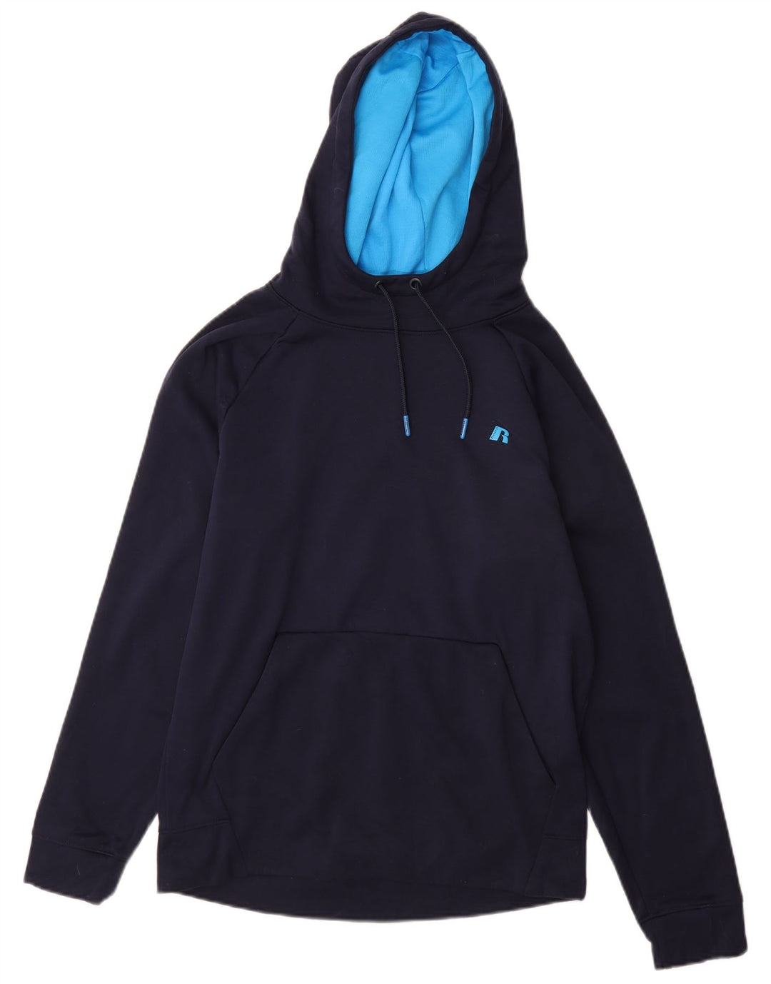 Russell Athletic - Sudadera con capucha para hombre, talla pequeña, poliéster, color azul marino