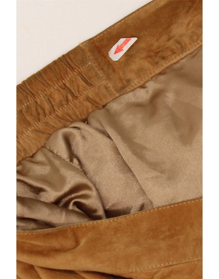 Vintage hombres ante chaqueta EU 54 XL cuero beige