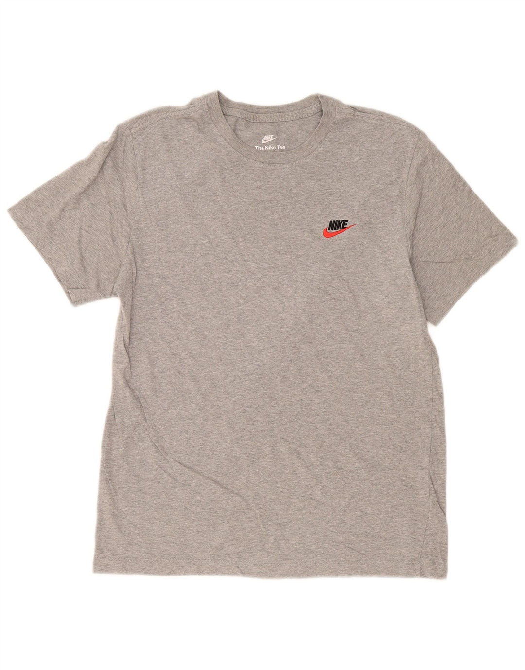 Nike The Tee Camiseta para Hombre Top Gris Medio Algodón