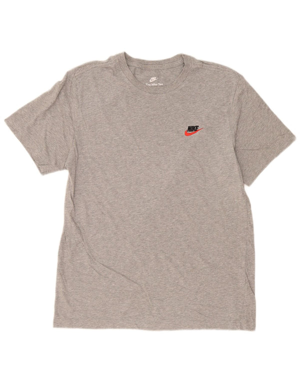 Nike The Tee Camiseta para Hombre Top Gris Medio Algodón