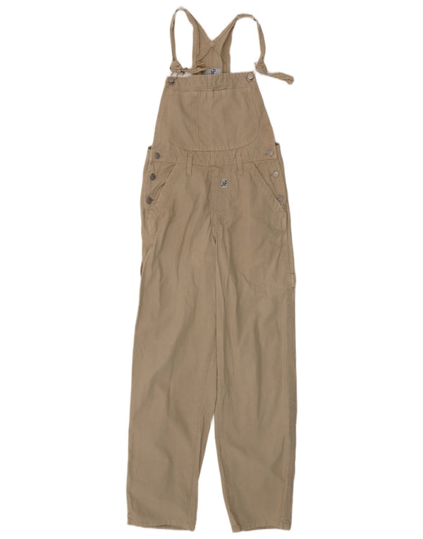 Vintage Hombre Dungarees Cargo Pantalones W30 L31 Beige