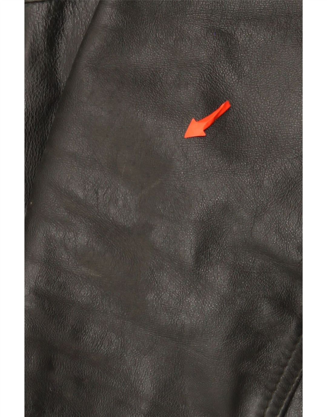 Chaqueta de cuero vintage para hombre Reino Unido 42 XL cuero negro