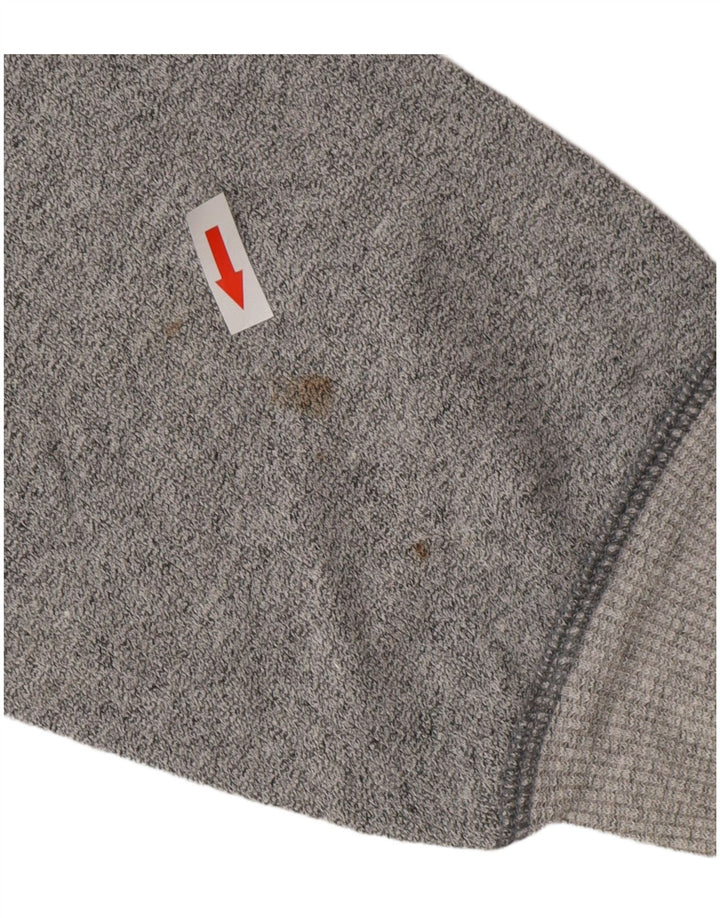 CARRERA Sudadera gráfica para hombre Jumper Large Gris Algodón