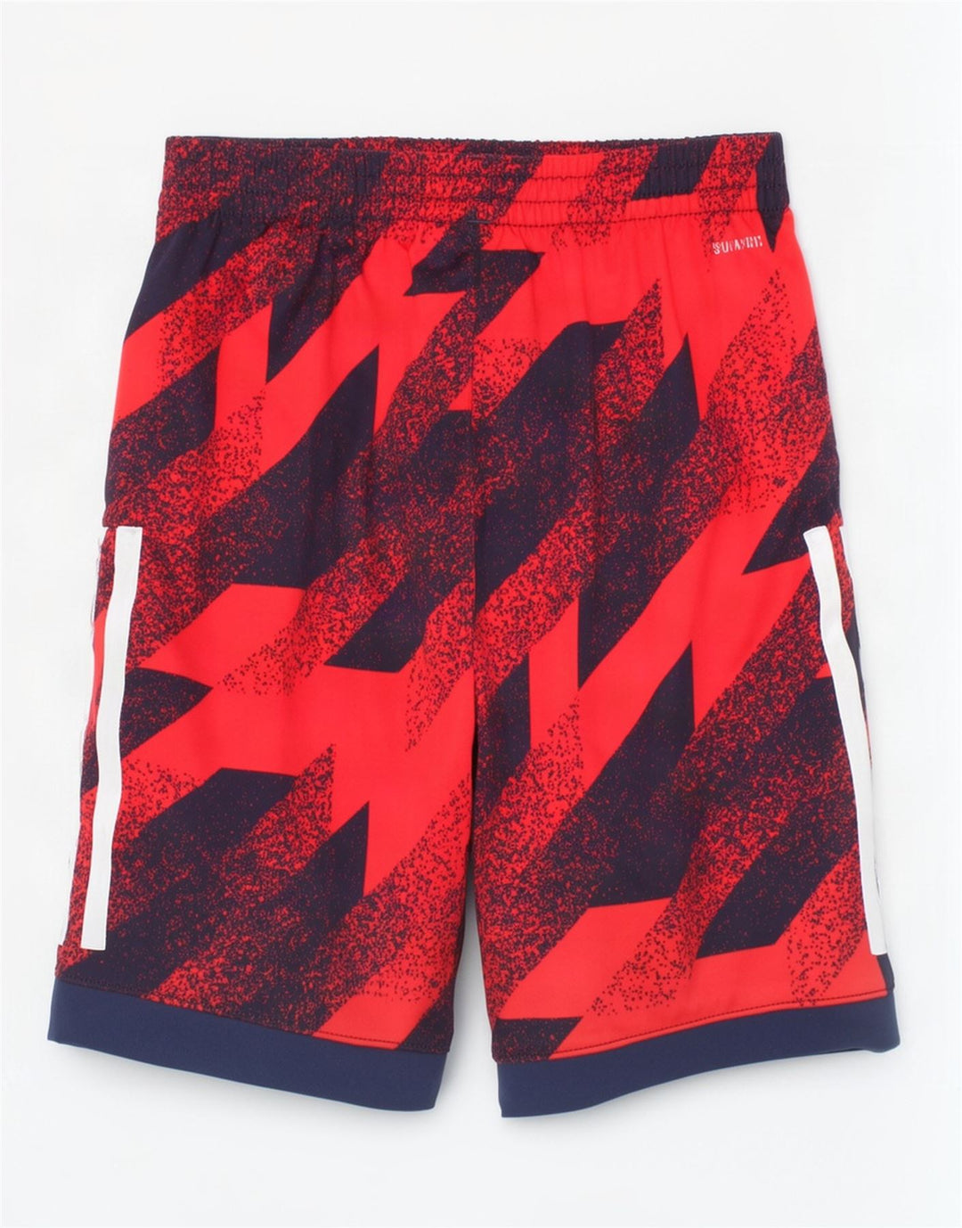 Adidas Boys Climalite Sport Shorts 6-7 años Rojo Geométrico Poliéster