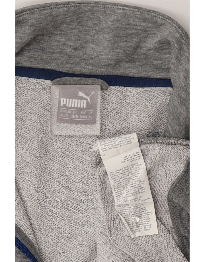Puma Chaqueta de chándal para hombre XL de algodón moteado gris