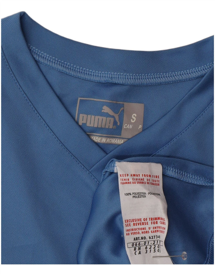 Camiseta PUMA para hombre Top Small Azul Poliéster