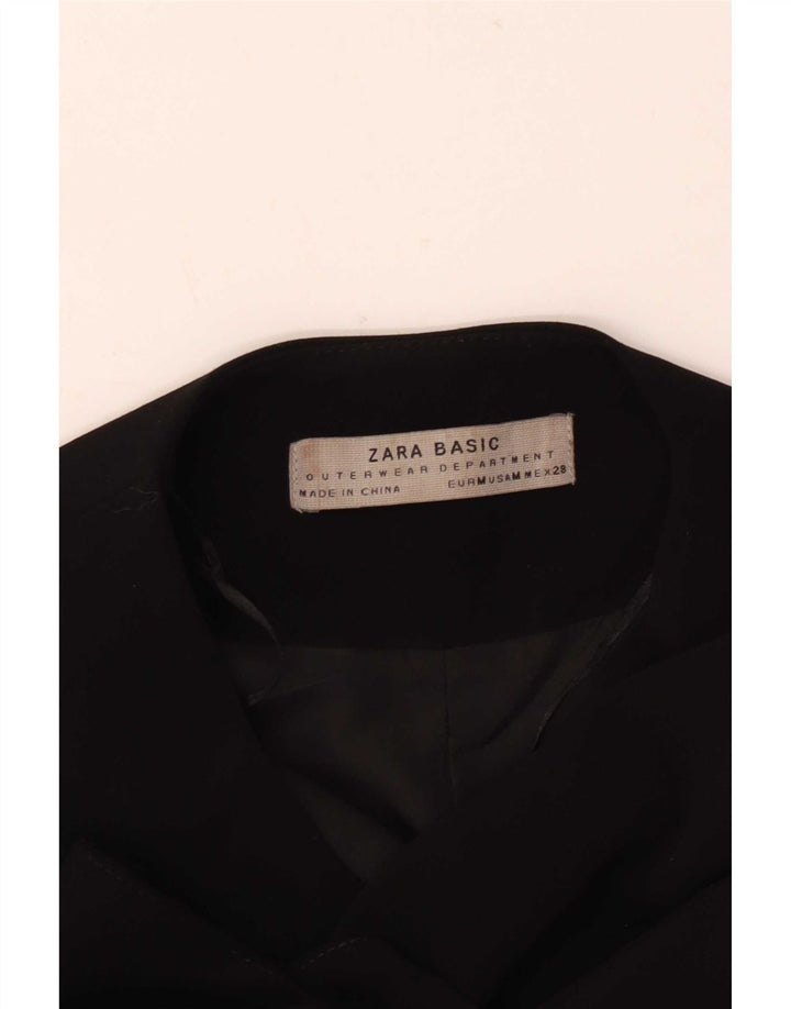 Zara Mujer Blazer Chaqueta Reino Unido 44 Mediano Negro
