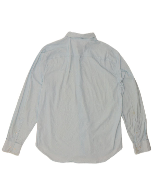 BONOBOS Camisa de ajuste atlético para hombre Nylon manchado azul grande