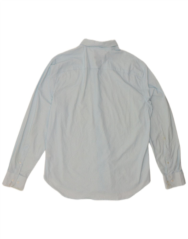 BONOBOS Camisa de ajuste atlético para hombre Nylon manchado azul grande