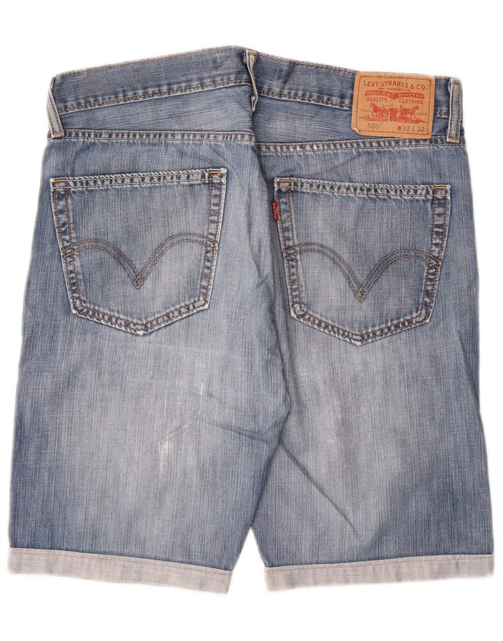 Levi's Mens 505 Shorts De Mezclilla W32 Algodón Azul Medio