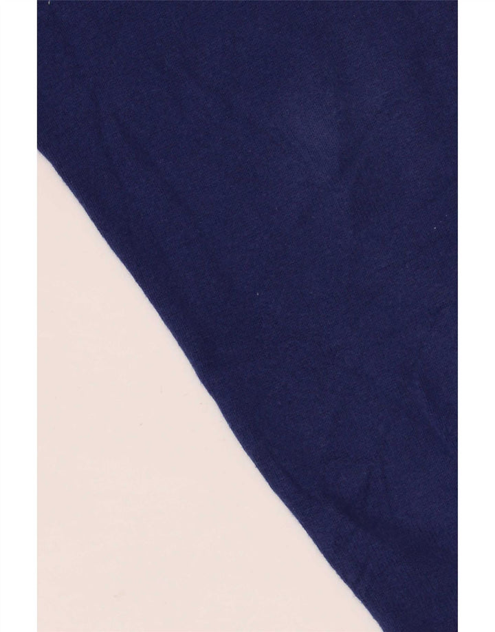 Jersey Massimo Dutti Hombre Cuello Redondo Algodón Azul Medio