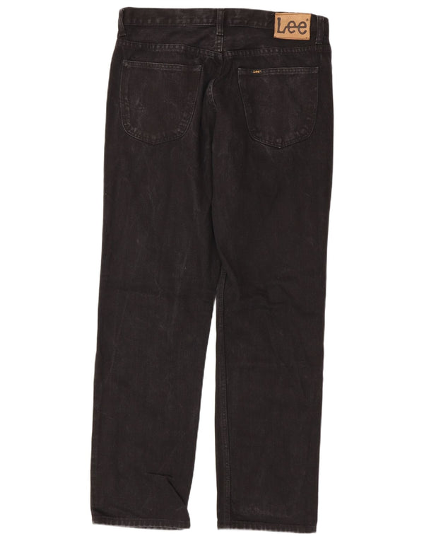 Lee Vaqueros Rectos Brooklyn para Hombre W34 L32 Algodón Negro